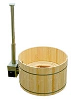 external wood fired hot tub heater